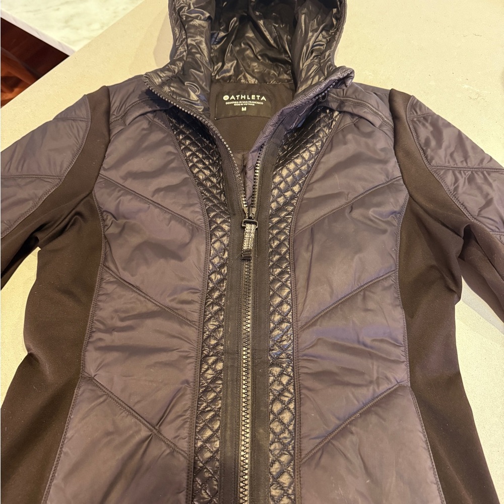 Athleta Women's Purple Puffer Jacket